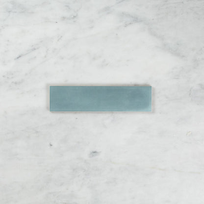 BOUTIQUE SUBWAY BABY BLUE GLOSS RIPPLE TILE 75×300