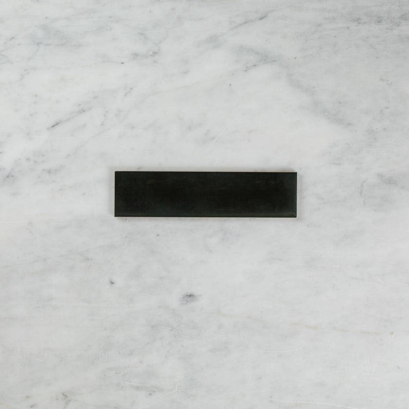 BOUTIQUE SUBWAY CHARCOAL GLOSS RIPPLE TILE 75×300