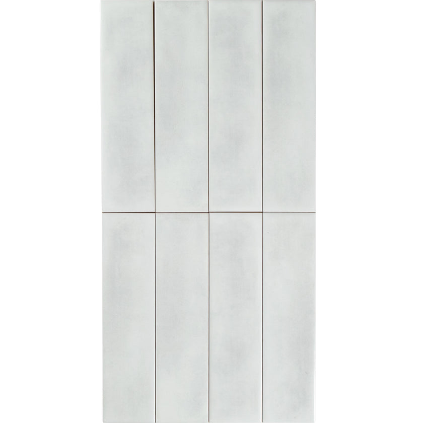 BOUTIQUE SUBWAY WHITE GLOSS RIPPLE TILE 75×300