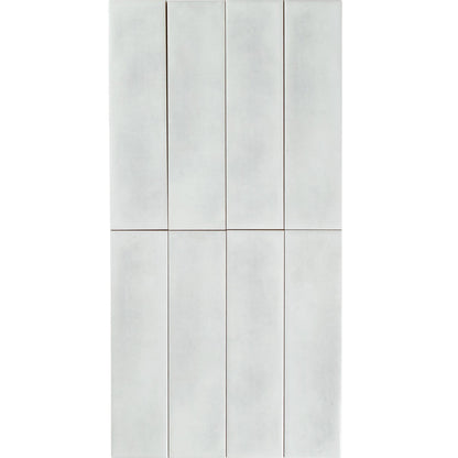 BOUTIQUE SUBWAY WHITE GLOSS RIPPLE TILE 75×300