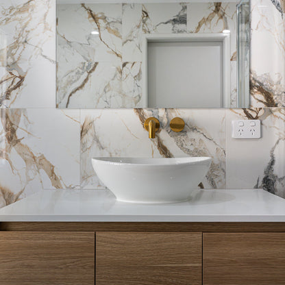 GOLD CALACATTA ROMA POLISHED INTERNAL TILE 600×600