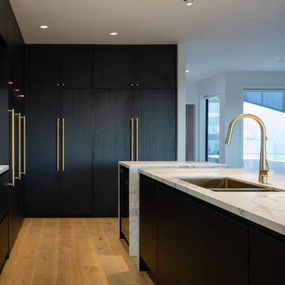 STAINLESS STEEL KITCHEN OR LAUNDRY DOUBLE SINK BRUSHED BRASS