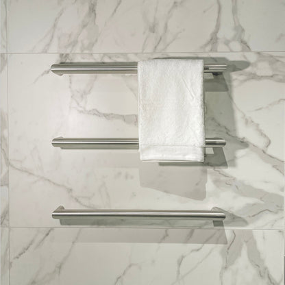 CODE ARC 482MM ROUND HEATED TOWEL RAIL CHROME