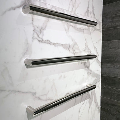 CODE ARC 482MM ROUND HEATED TOWEL RAIL CHROME