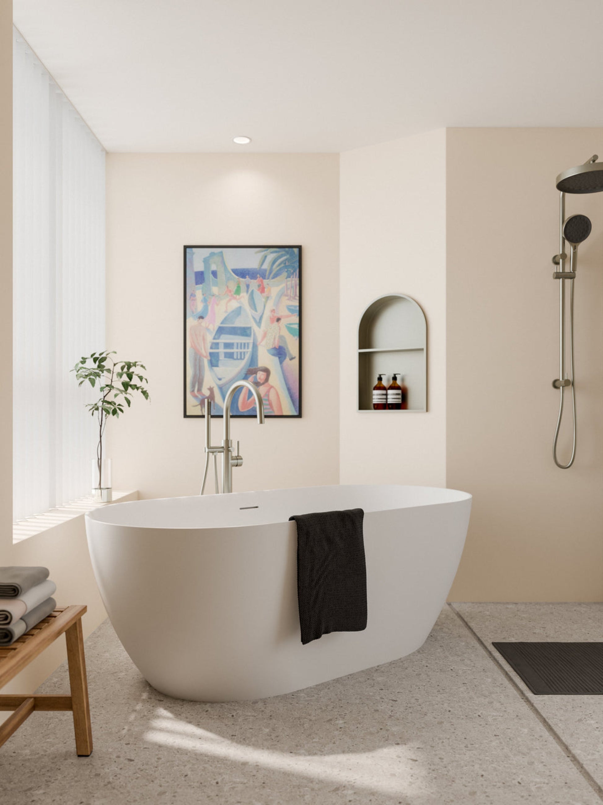 ACRYLIC FREESTANDING WHITE BATH