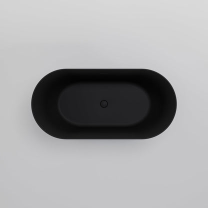 ACRYLIC 1650 FREESTANDING MATTE BLACK BATH