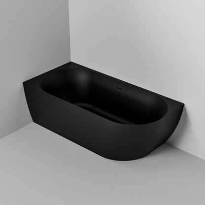 ACRYLIC 1500 CORNER BATH MATTE BLACK