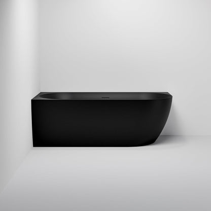 ACRYLIC 1500 CORNER BATH MATTE BLACK