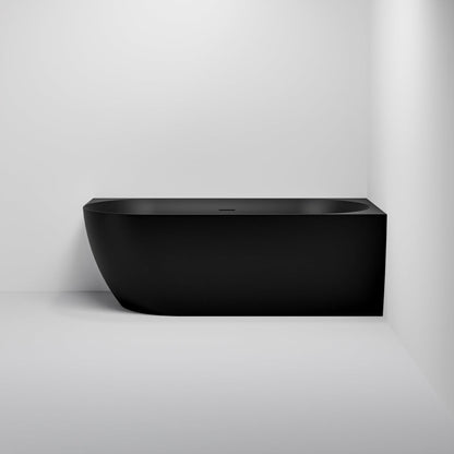ACRYLIC 1500 CORNER BATH MATTE BLACK