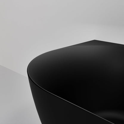 ACRYLIC 1500 CORNER BATH MATTE BLACK