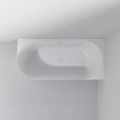 ACRYLIC 1500 CORNER BATH MATTE WHITE