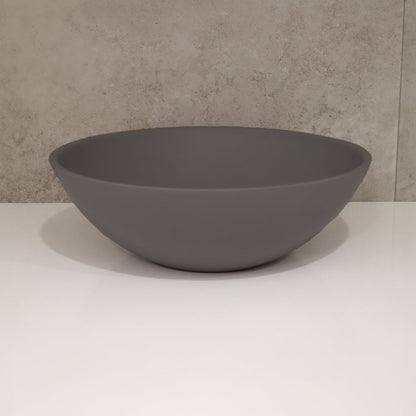 ROUND DARK GREY BATHROOM BASIN