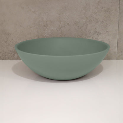 ROUND GREEN BATHROOM BASIN