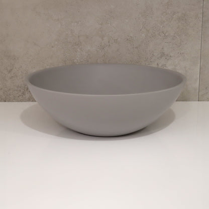 ROUND LIGHT GREY BATHROOM BASIN