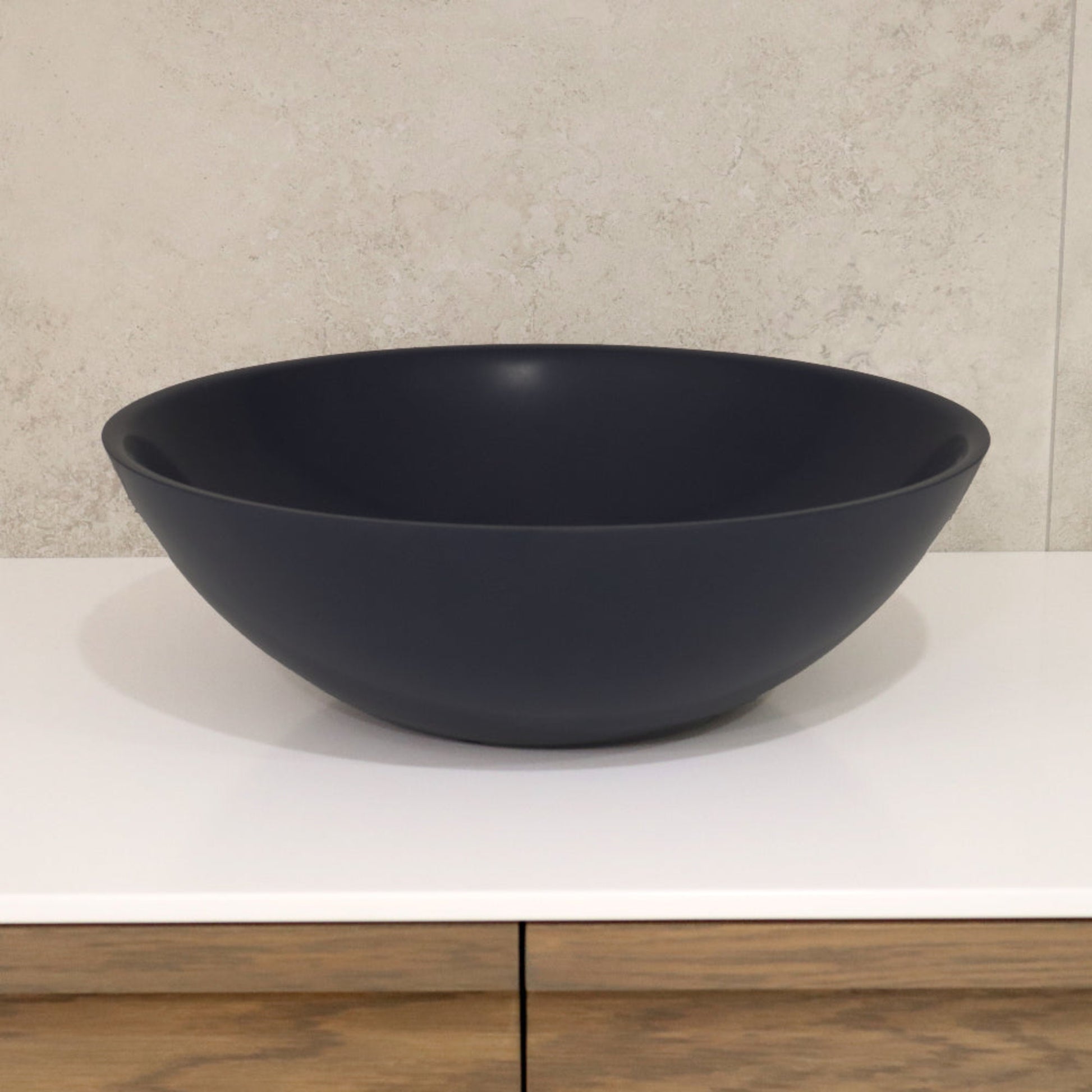 ROUND MATTE BLACK BATHROOM BASIN