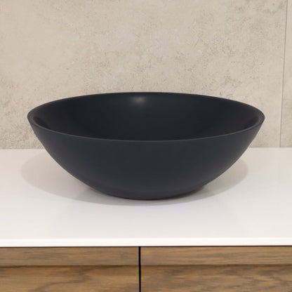 ROUND MATTE BLACK BATHROOM BASIN
