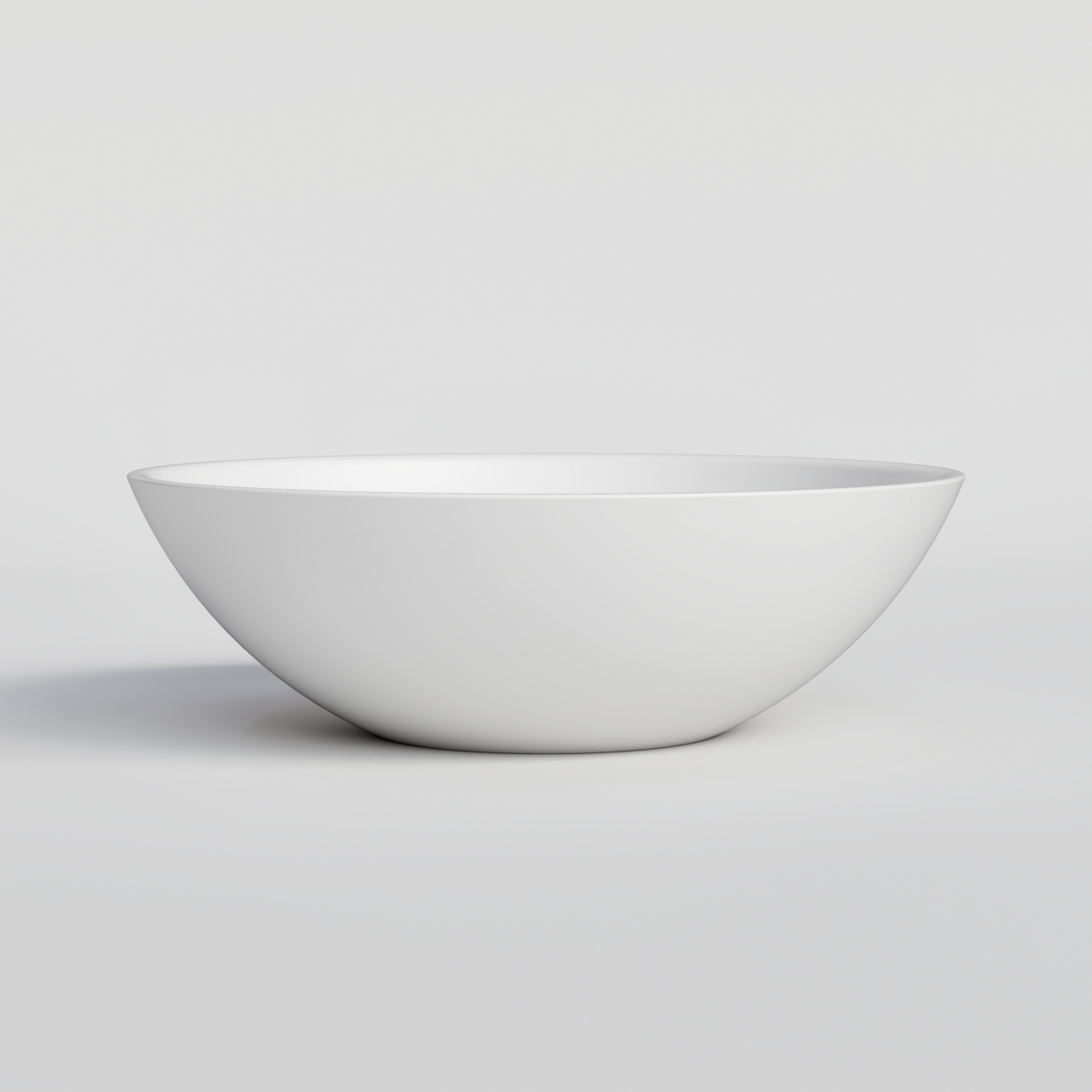 ROUND MATTE WHITE BATHROOM BASIN