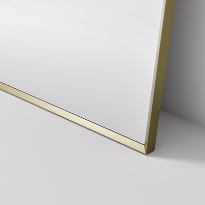 CODE ASPECT 1200 ARCH FRAMED MIRROR BRUSHED BRASS