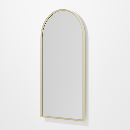 CODE ASPECT 450 ARCH FRAMED MIRROR BRUSHED BRASS