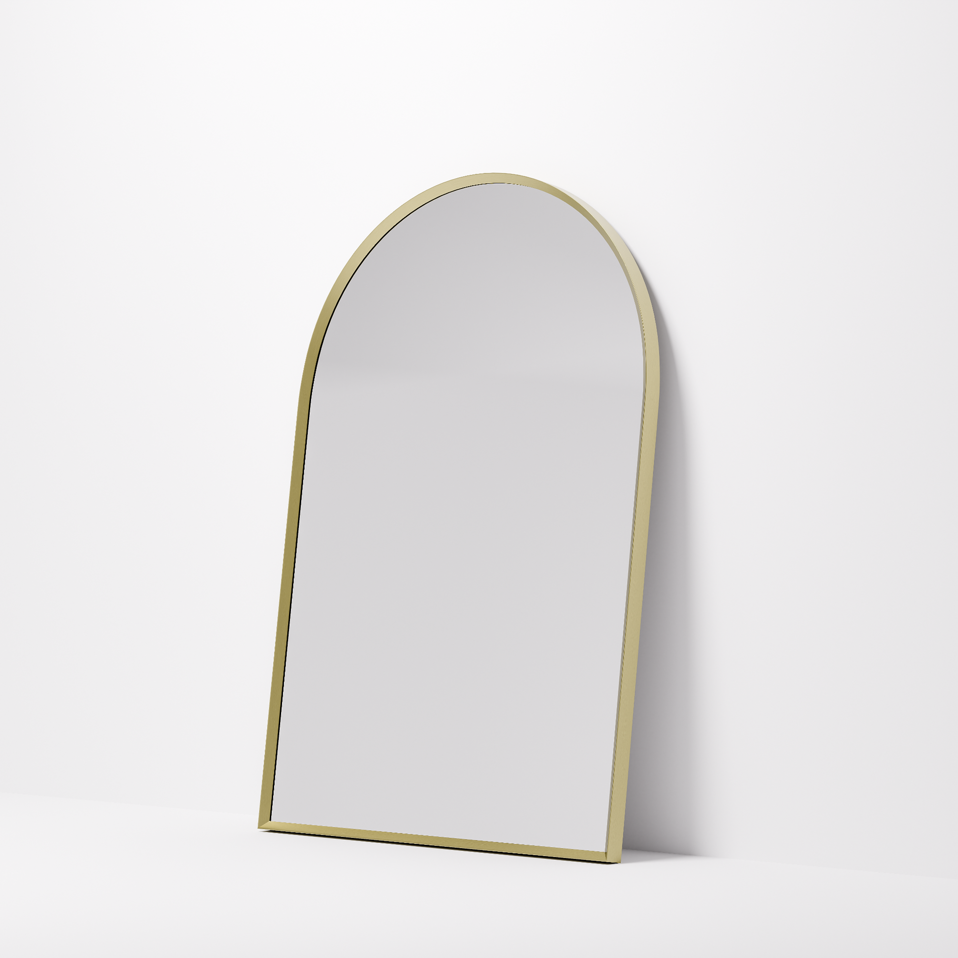 CODE ASPECT 600 ARCH FRAMED MIRROR BRUSHED BRASS