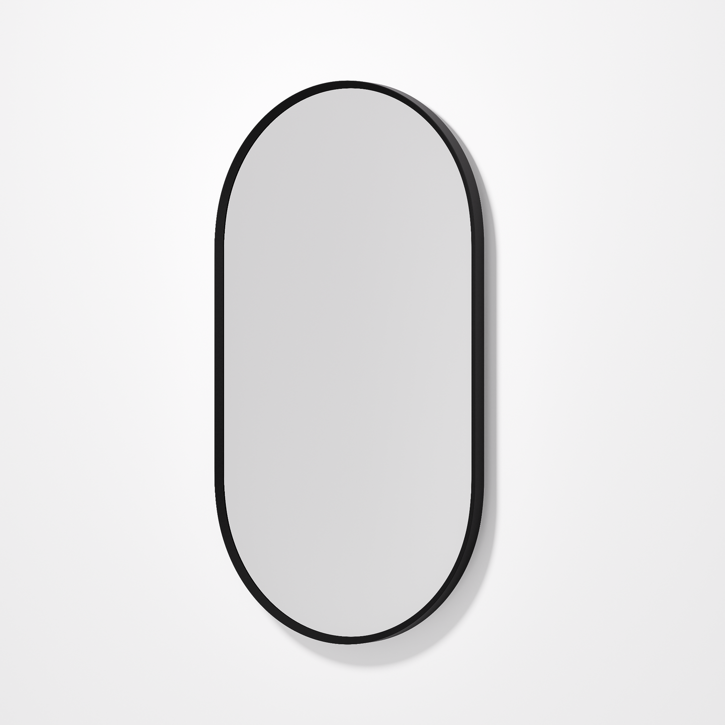 CODE ASPECT OVAL 500 FRAMED MIRROR BLACK