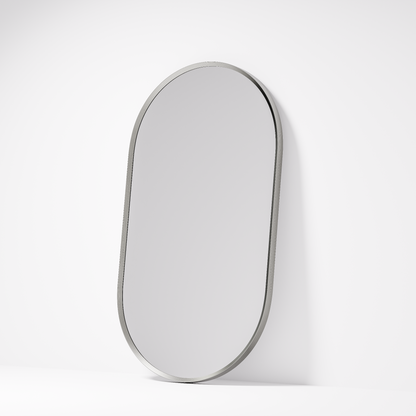 CODE ASPECT OVAL 500 FRAMED MIRROR BRUSHED NICKEL