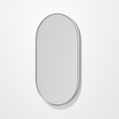 CODE ASPECT OVAL 500 FRAMED MIRROR BRUSHED NICKEL
