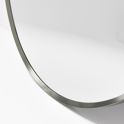 CODE ASPECT ROUND 1100 FRAMED MIRROR BRUSHED NICKEL