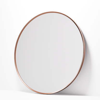 CODE ASPECT ROUND 900 FRAMED MIRROR BRUSHED COPPER