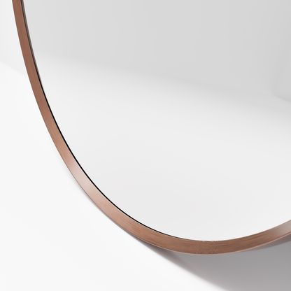 CODE ASPECT ROUND 900 FRAMED MIRROR BRUSHED COPPER