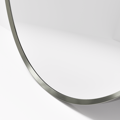 CODE ASPECT ROUND 900 FRAMED MIRROR BRUSHED NICKEL