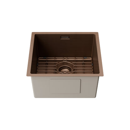 STAINLESS STEEL KITCHEN OR LAUNDRY SINK BRUSHED BRONZE