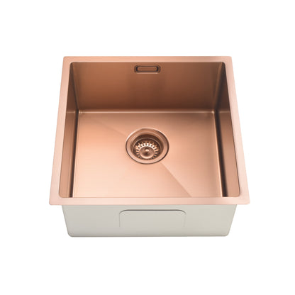 STAINLESS STEEL KITCHEN OR LAUNDRY SINK BRUSHED COPPER