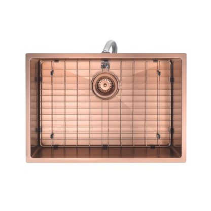 STAINLESS STEEL KITCHEN OR LAUNDRY SINK BRUSHED COPPER