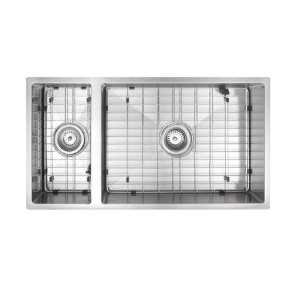 DOUBLE BOWL STAINLESS STEEL KITCHEN OR LAUNDRY SINK