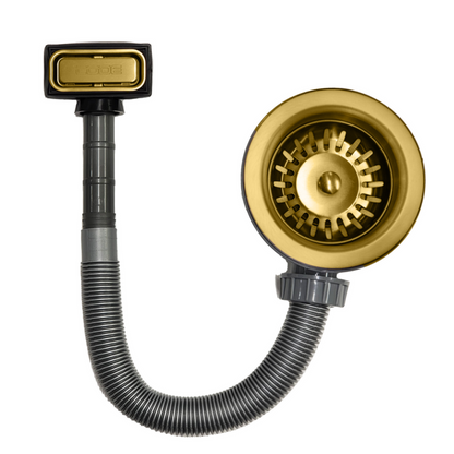 OVERFLOW KITCHEN SINK WASTE BRUSHED BRASS