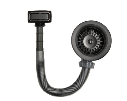 OVERFLOW KITCHEN SINK WASTE GUNMETAL