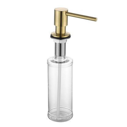 BATHROOM OR KITCHEN SOAP DISPENSER BRUSHED BRASS