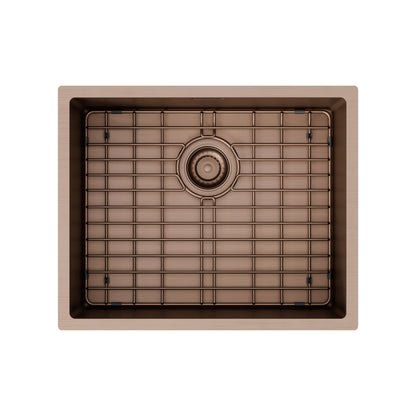 STAINLESS STEEL KITCHEN OR LAUNDRY SINK BRUSHED BRONZE