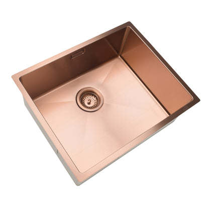 STAINLESS STEEL KITCHEN OR LAUNDRY SINK BRUSHED COPPER