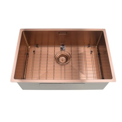 STAINLESS STEEL KITCHEN OR LAUNDRY SINK BRUSHED COPPER