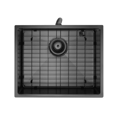 STAINLESS STEEL KITCHEN OR LAUNDRY SINK MATTE BLACK