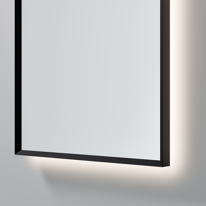 CODE AURA ARCH 450 FRAMED LED MIRROR BLACK