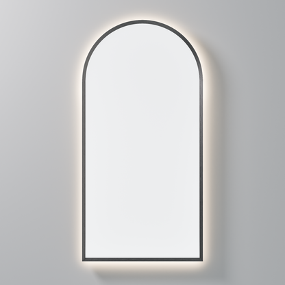 CODE AURA ARCH 450 FRAMED LED MIRROR GUNMETAL