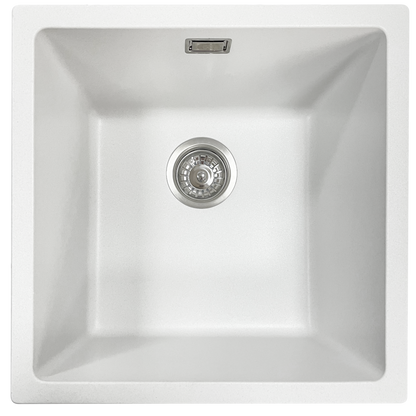 GRANITE KITCHEN OR LAUNDRY SINK MATTE WHITE