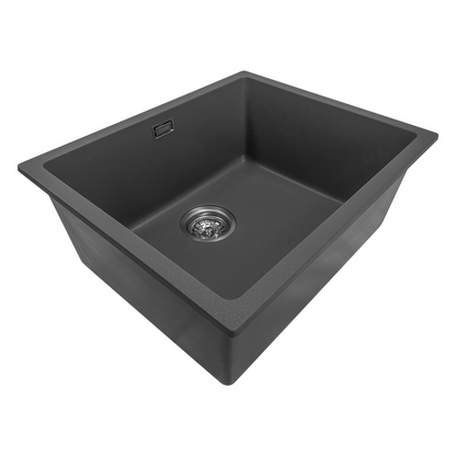 GRANITE KITCHEN OR LAUNDRY SINK MATTE BLACK
