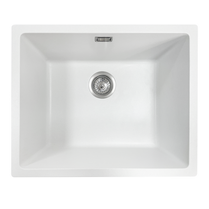 GRANITE KITCHEN OR LAUNDRY SINK MATTE WHITE