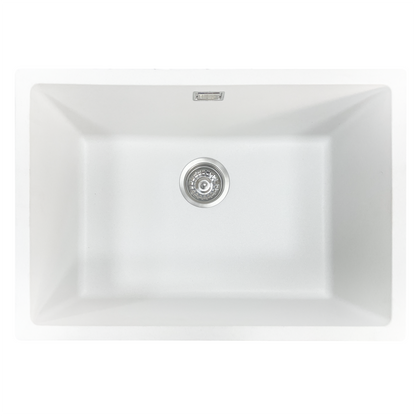 GRANITE KITHCEN OR LAUNDRY SINK MATTE WHITE