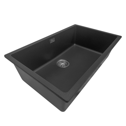 GRANITE KITCHEN OR LAUNDRY SINK MATTE BLACK