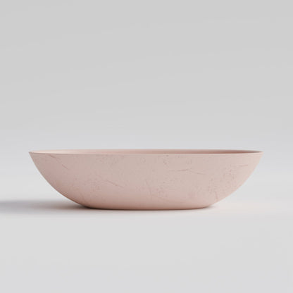 OVAL PINK CONCRETE BATHROOM BASIN
